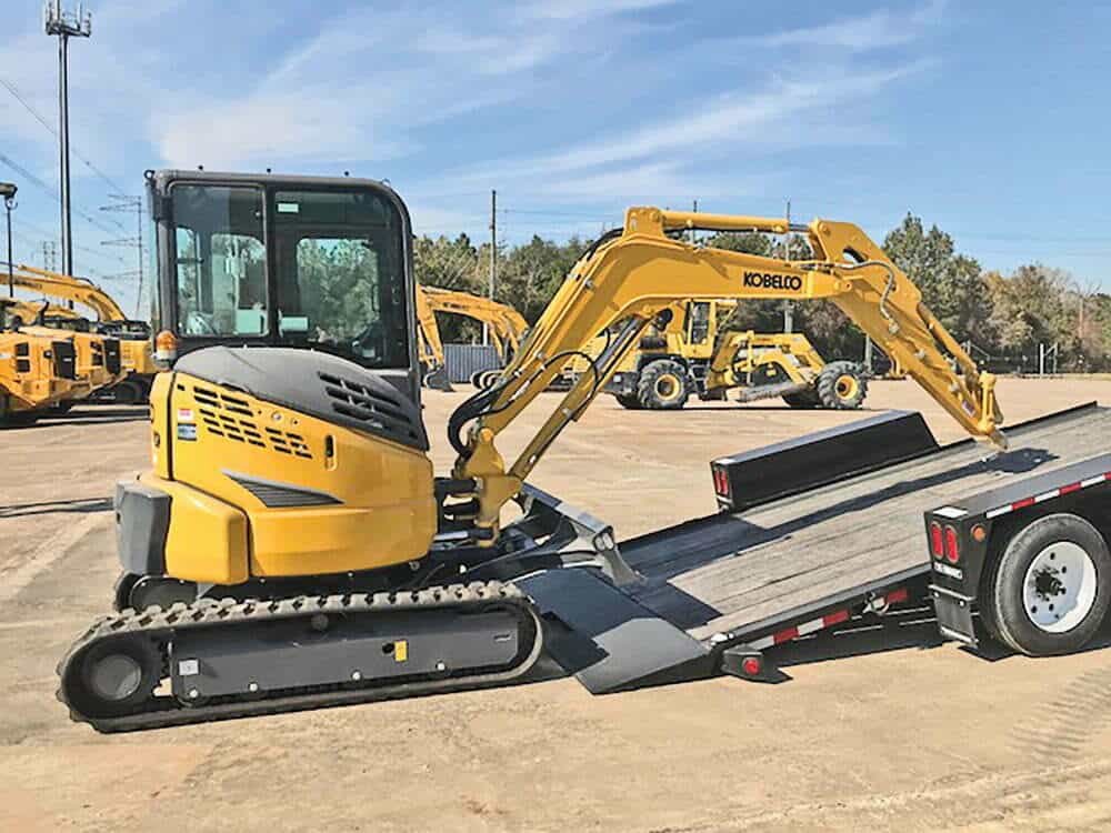 operate a mini excavator